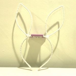 White Minimalist Bunny Ears Headband - NWT